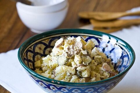resipi salad semasa mengikuti diet protein